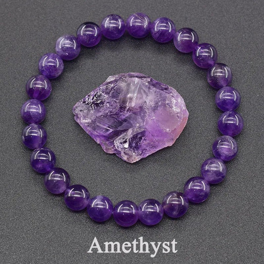 Bracelet en Perles - NaturalStoneBracelet™ - Amethyst - Mon Moment Zen